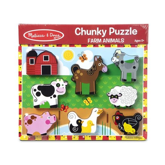 Melissa & Doug Melissa & Doug Farm Animals Chunky Puzzle - Little Miss Muffin Children & Home