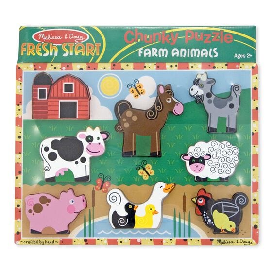 Melissa & Doug Melissa & Doug Farm Animals Chunky Puzzle - Little Miss Muffin Children & Home