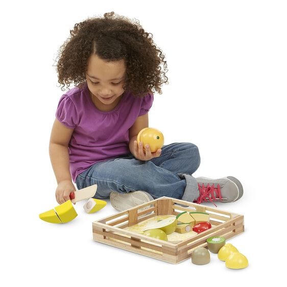 Melissa & Doug Melissa & Doug Wood Fruit Cutting Set - Little Miss Muffin Children & Home