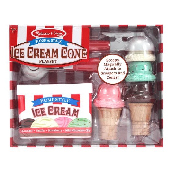 Melissa & Doug Melissa & Doug Scoop & Stack Ice Cream Cone Play Set - Little Miss Muffin Children & Home