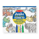 Melissa & Doug - Melissa & Doug Jumbo 50-Page Coloring Pad - Space, Sharks, Sports, and More - Little Miss Muffin Children & Home