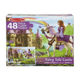 Melissa & Doug - Melissa & Doug Fairy Tale Castle Floor Puzzle  48 Pieces - Little Miss Muffin Children & Home