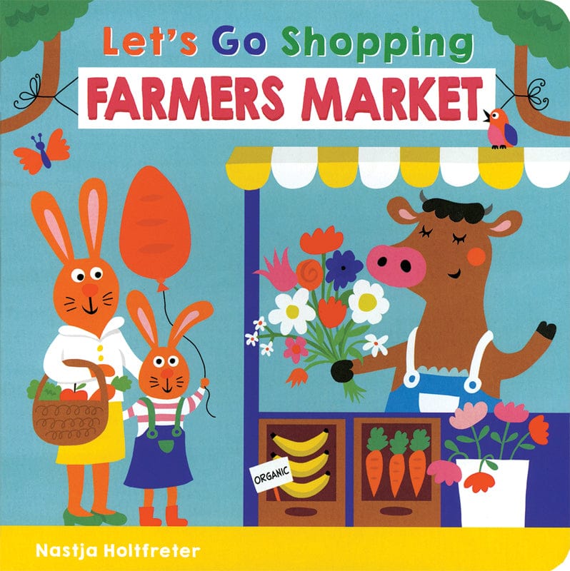 Usborne Usborne Let's Go Shopping Farmers Market Book - Little Miss Muffin Children & Home