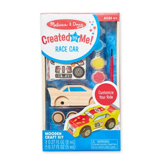Melissa & Doug Melissa & Doug Created by Me! Race Car Wooden Craft Kit - Little Miss Muffin Children & Home