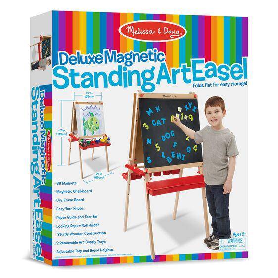 Melissa & Doug - Melissa & Doug Deluxe Magnetic Standing Art Easel - Little Miss Muffin Children & Home