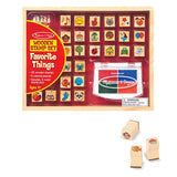 MEL - Melissa & Doug Melissa & Doug Wooden Favorite Things Stamp Set - Little Miss Muffin Children & Home