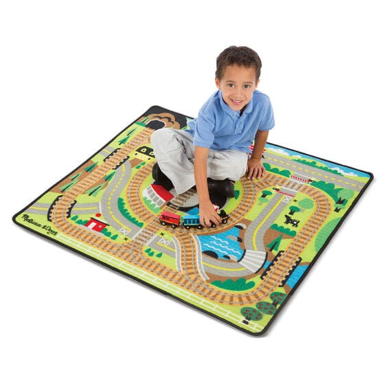 MELISSA & DOUG Melissa & Doug Round The Rails Train Rug - Little Miss Muffin Children & Home