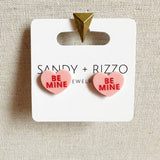 Sandy + Rizzo Sandy + Rizzo Be Mine Stud Earrings - Little Miss Muffin Children & Home