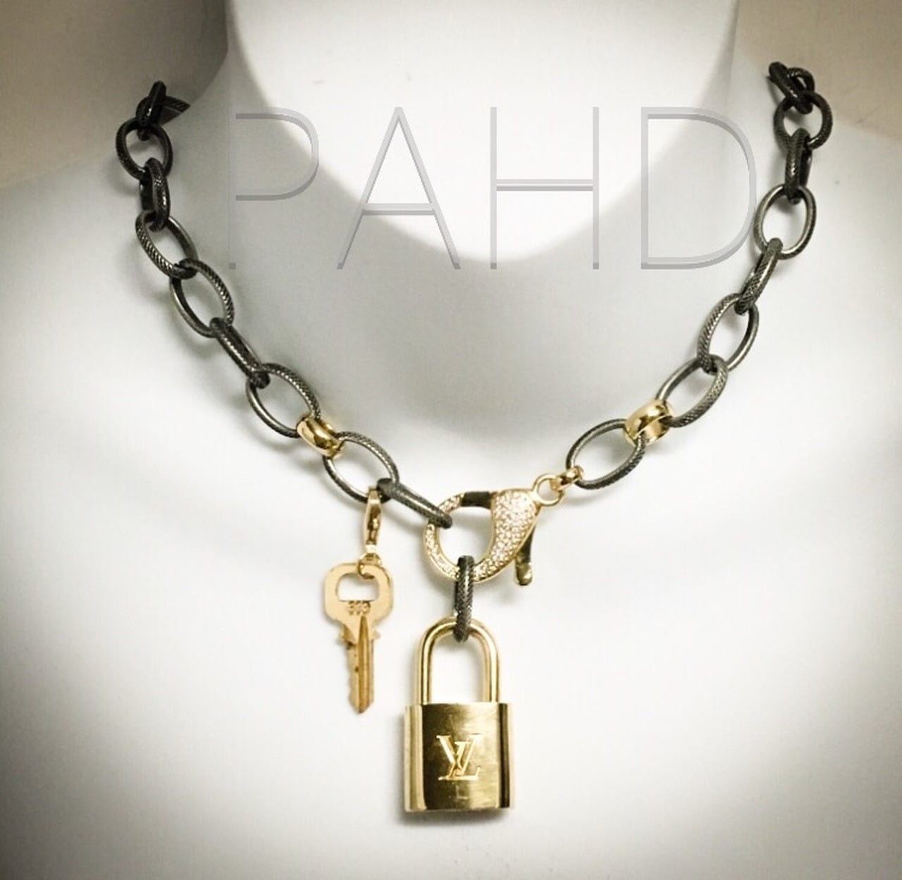 Phillip Allen Hefner Design Phillip Allen Hefner Design Pave Lobster Lock Necklace - Little Miss Muffin Children & Home