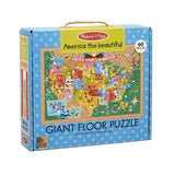 Melissa & Doug Melissa & Doug America the Beautiful Natural Floor Puzzle - Little Miss Muffin Children & Home