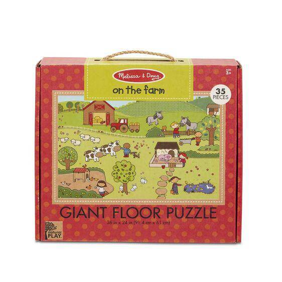 Melissa & Doug - Melissa & Doug Natural Play Floor Puzzle: On the Farm - Little Miss Muffin Children & Home
