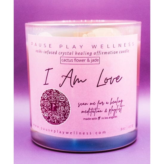 Pause Play Wellness Pause Play Wellness 'I Am Love' Meditation Candle - Little Miss Muffin Children & Home