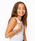 Malibu Sugar Malibu Sugar Rainbow Hearts Stretch Bracelet - Little Miss Muffin Children & Home