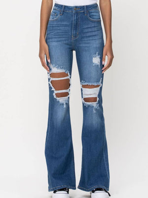 Cello Jeans Cello Jeans High Rise Distress Super Flare - Little Miss Muffin Children & Home