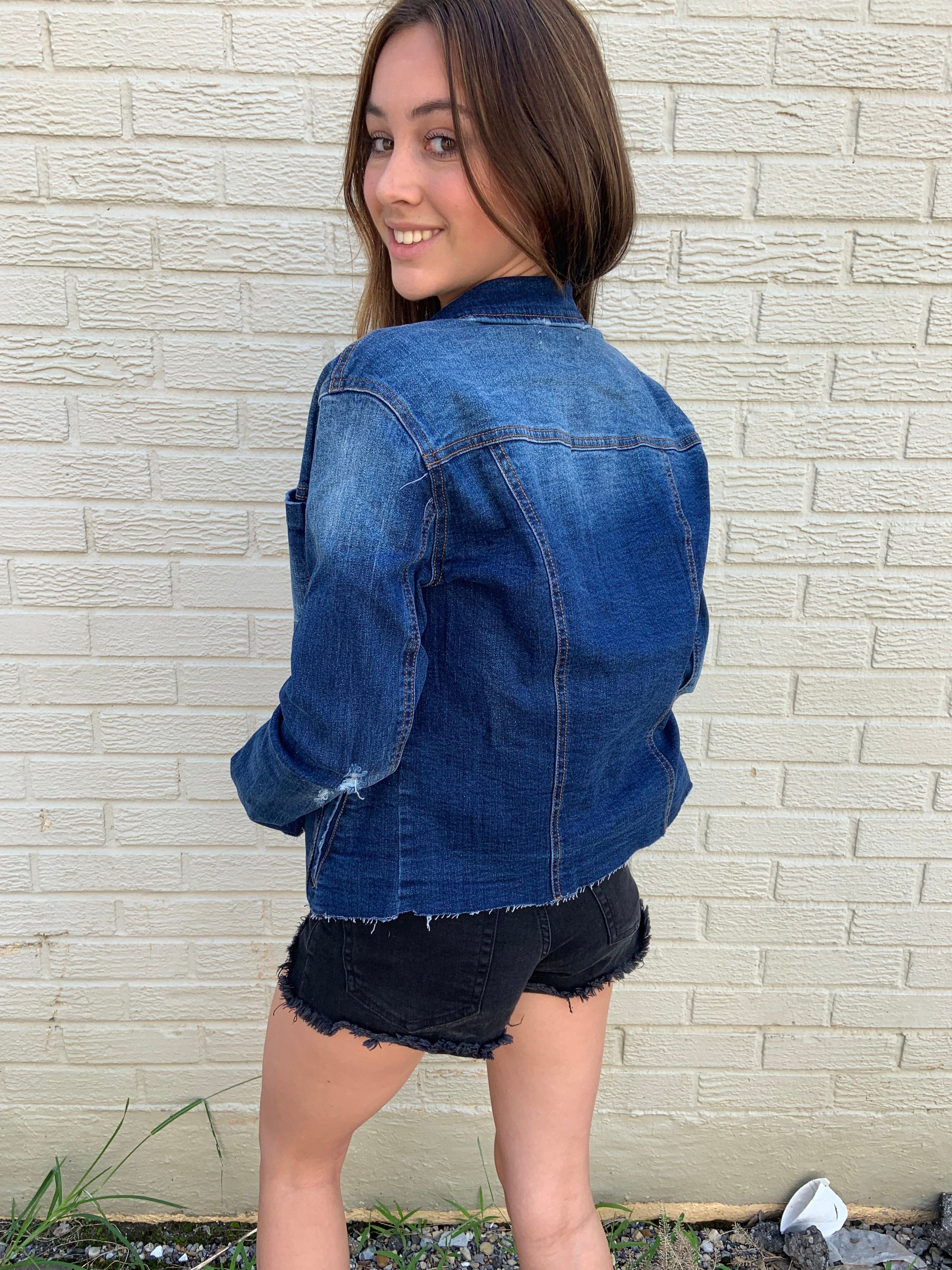 J. Jill J. Jill Contemporary Denim Jacket - Little Miss Muffin Children & Home