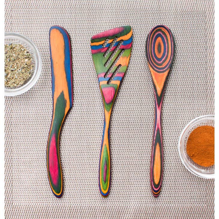 Island Bamboo 8" Rainbow Mini Spoon 