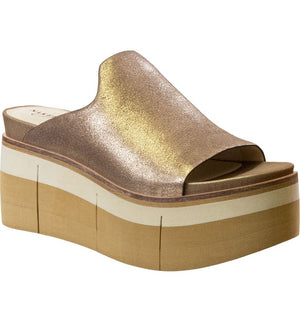 Naked Feet Naked Feet Flow Slide Sandal in Gold - Little Miss Muffin Children & Home