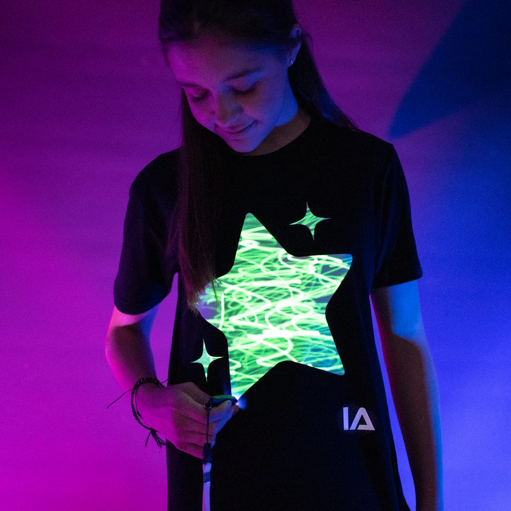 Illuminated Apparel Illuminated Apparel Sparkling Star Interactive Glow T-Shirt - Little Miss Muffin Children & Home