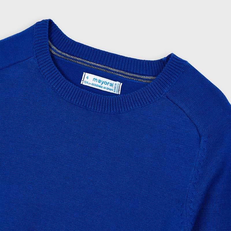 Mayoral - Mayoral Boy's Basic Sweater in Blue - Little Miss Muffin Children & Home