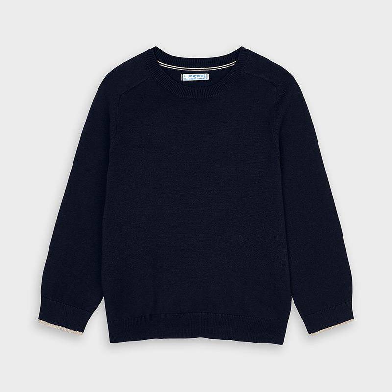 Mayoral - Mayoral Boy's Basic Sweater in Navy - Little Miss Muffin Children & Home