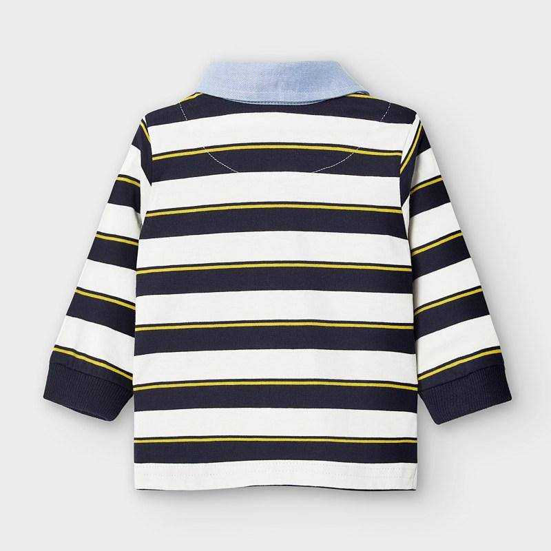Mayoral - Mayoral Long Sleeve Striped Polo for Baby Boy - Little Miss Muffin Children & Home