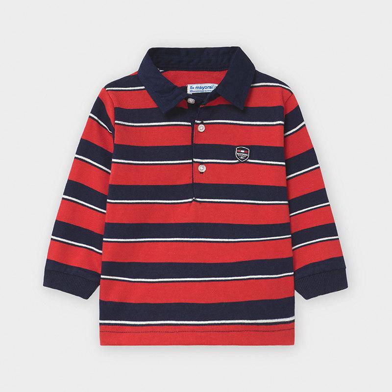 Mayoral - Mayoral Long Sleeve Striped Polo for Baby Boy - Little Miss Muffin Children & Home