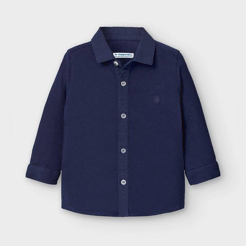 Mayoral - Mayoral Long Sleeve Knit Button Up Shirt for Baby Boy - Little Miss Muffin Children & Home