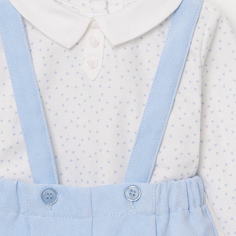 Mayoral - Mayoral 3 Piece Short Set with Suspenders for Baby Boy - Little Miss Muffin Children & Home