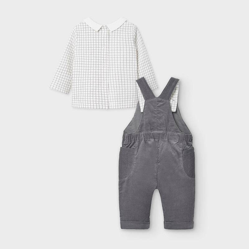 Mayoral - Mayoral Corduroy Overall Set for Newborn Boy - Little Miss Muffin Children & Home