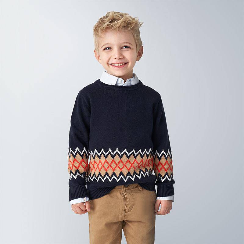 Mayoral - Mayoral Boy's Jaquard Sweater - Little Miss Muffin Children & Home
