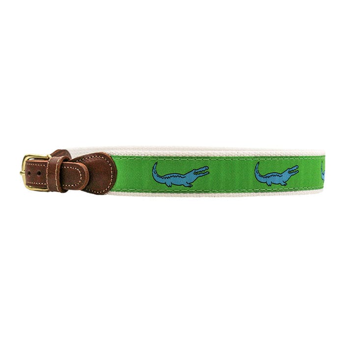 Bailey Boys Bailey Boys Buddy Belt in Crocodile on Green - Little Miss Muffin Children & Home