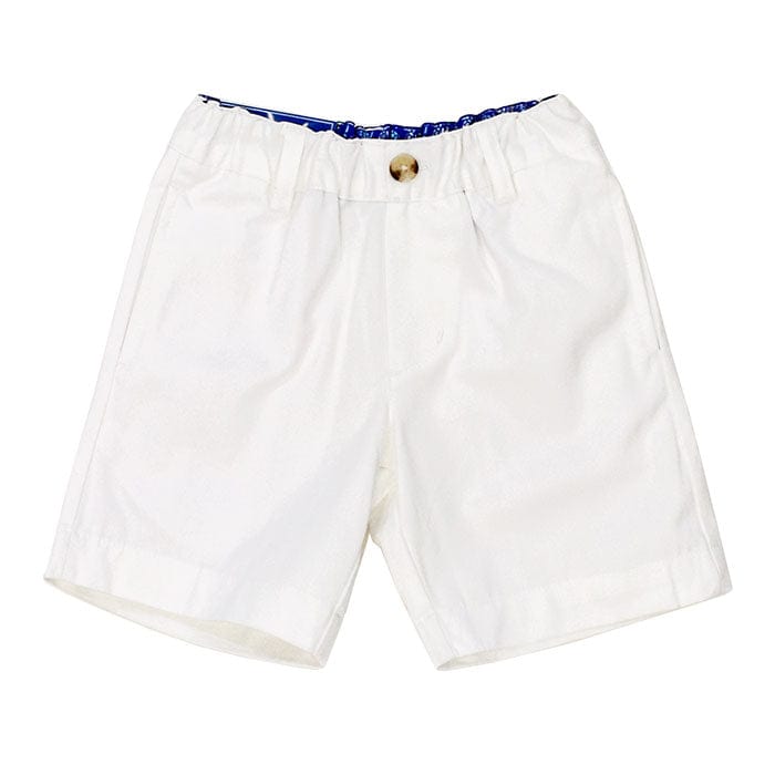 BAI - Bailey Boys Bailey Boys Pete Short, White Twill - Little Miss Muffin Children & Home