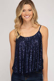 Madison - Madison Sequin Cami Top - Little Miss Muffin Children & Home