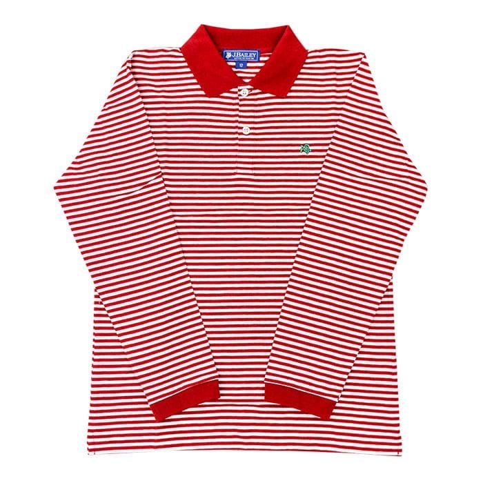 Bailey Boys 1012 Harry 224 J Ls Striped Polo - Little Miss Muffin Children & Home