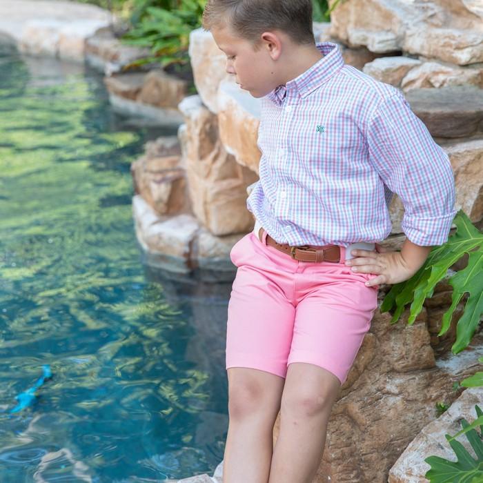 Bailey Boys Bailey Boys 1019-PETE-708-J SHORT, SHRIMPTWILL - Little Miss Muffin Children & Home