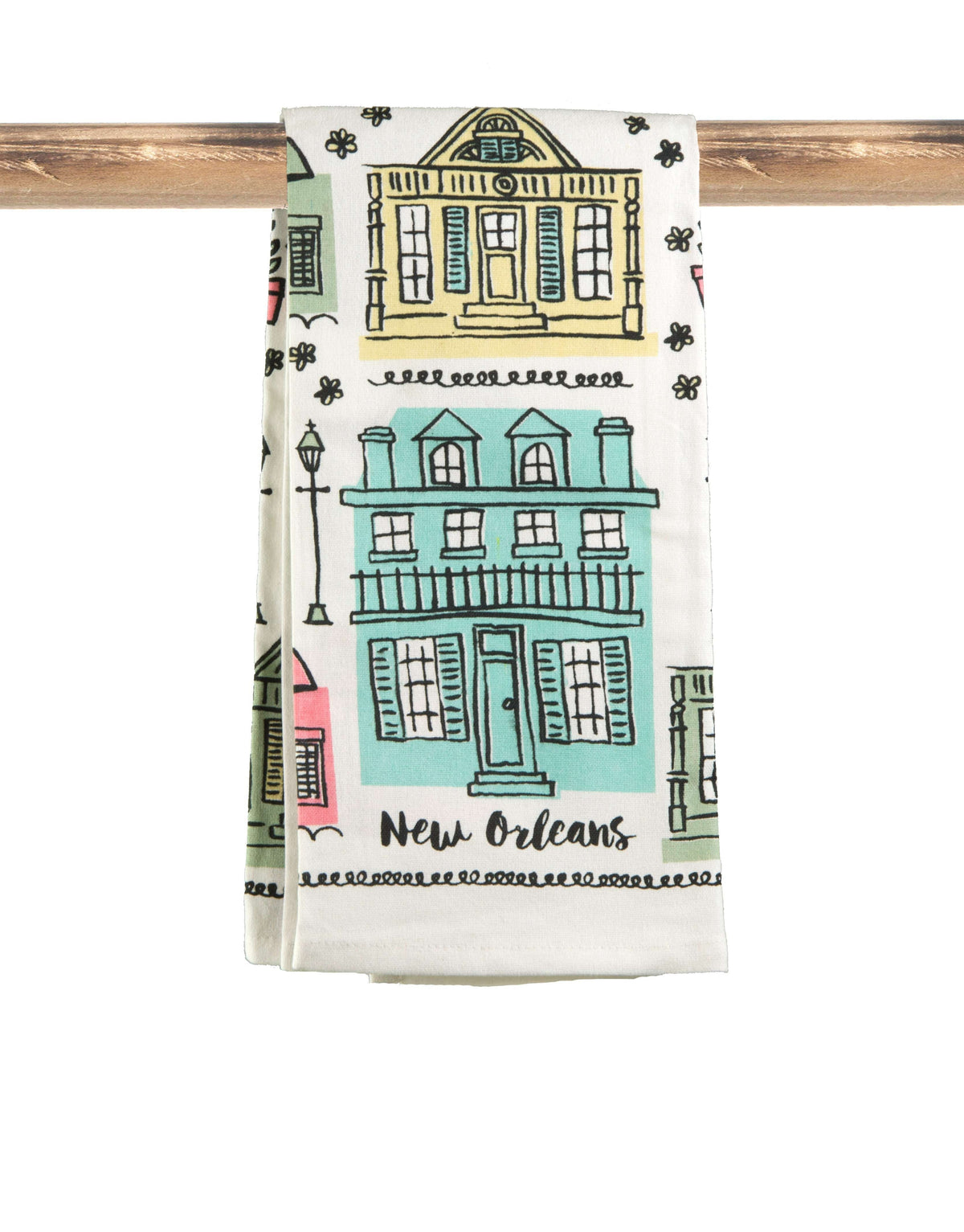 Second Line Ventures The Parish Line Creole Cottages Kitchen Towel - Little Miss Muffin Children & Home