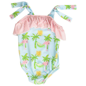 Bailey Boys Bailey Boys One-Piece Pink Flamingo Swim Suit - Little Miss Muffin Children & Home