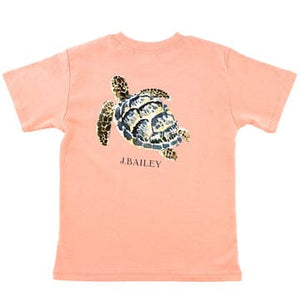 Bailey Boys 1019-LOGO-TC-J CANTALP LOGO TEE, TURTLE - Little Miss Muffin Children & Home