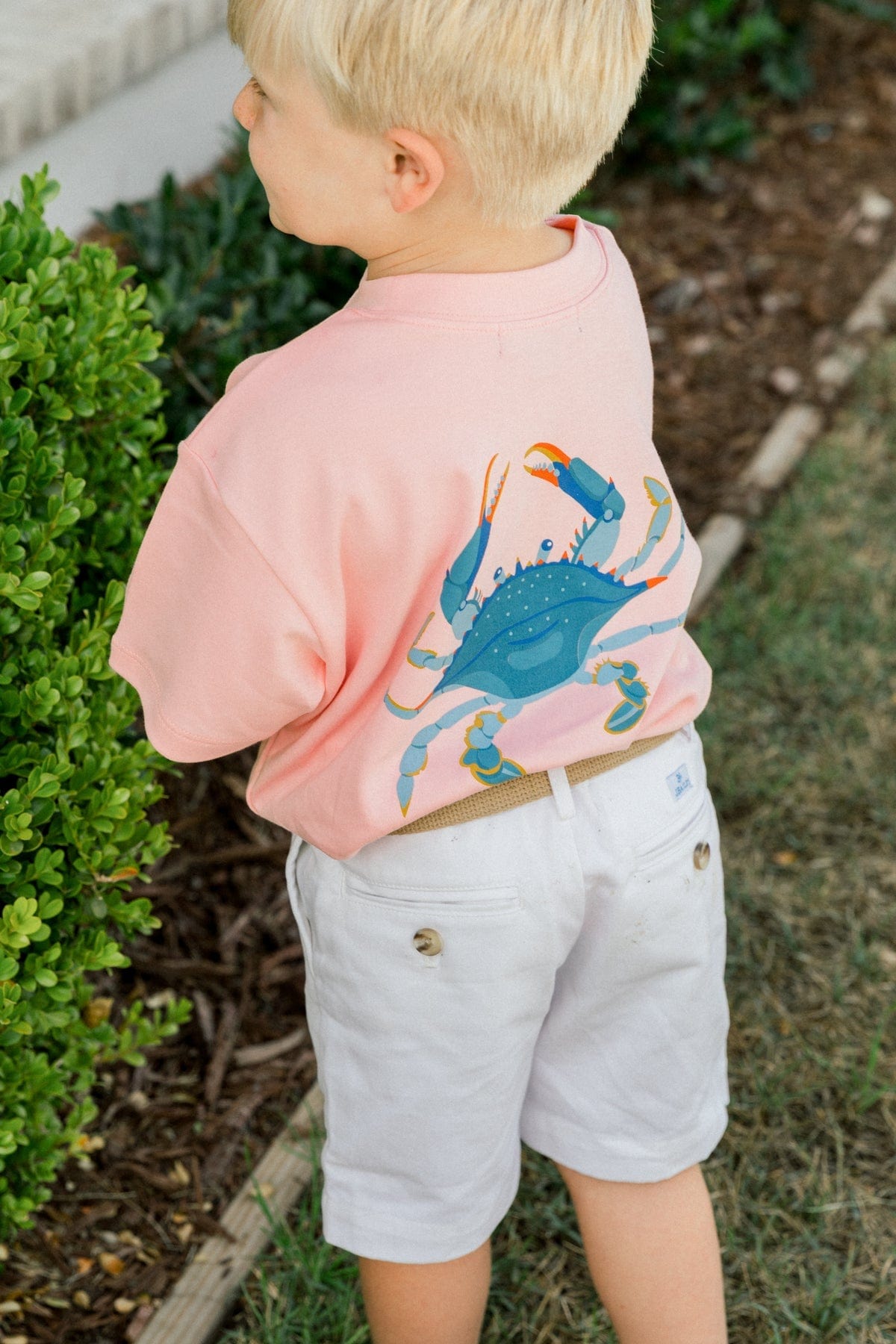 Bailey Boys 1019-LOGO-BCC-J CANTLP LOGO TEE, BL CRAB - Little Miss Muffin Children & Home
