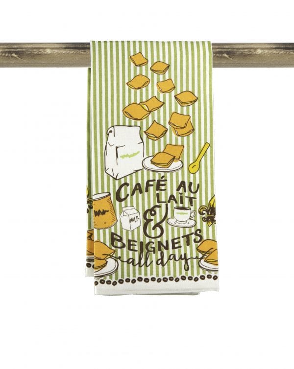 Second Line Ventures The Parish Line Cafe Au Lait Tea Towel - Little Miss Muffin Children & Home