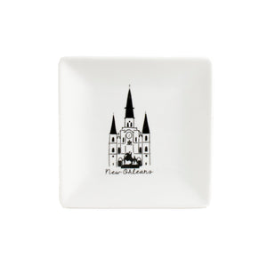 Second Line Ventures The Parish Line Black and White Cathedral Trinket Tray - Little Miss Muffin Children & Home