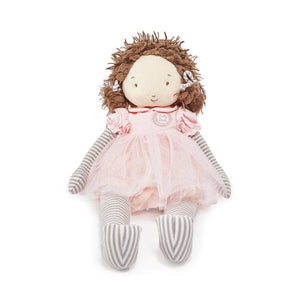 Bunnies By The Bay Bunnies By The Bay Elsie Brown Hair Pretty Girl Plush Doll - Little Miss Muffin Children & Home