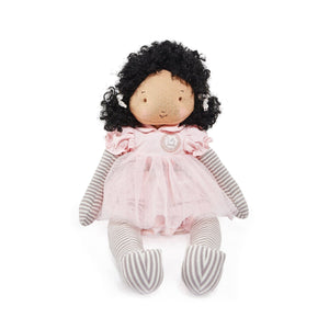 Bunnies By The Bay Bunnies By The Bay Elsie Black Hair Pretty Girl Plush Doll - Little Miss Muffin Children & Home