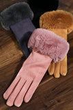 Urbanista Urbanista Faux Suede Gloves with Fur Trim - Little Miss Muffin Children & Home