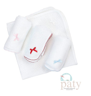 Paty, Inc. Paty, Inc. Receiving Blanket with Bow - Little Miss Muffin Children & Home