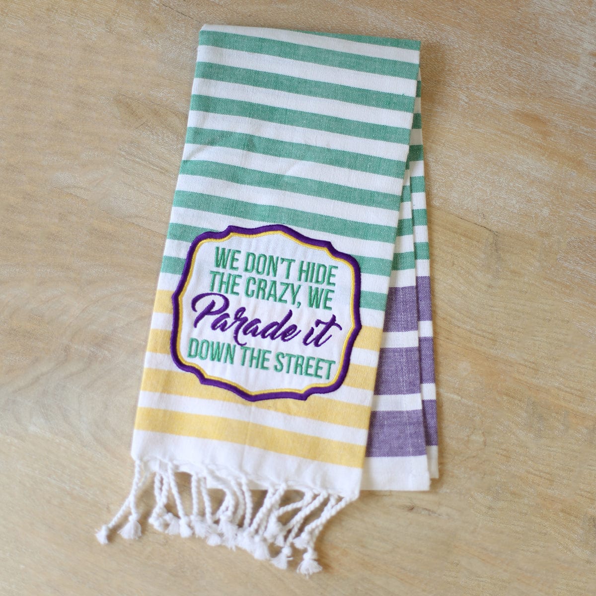 The Royal Standard The Royal Standard Hide The Crazy Stripe Hand Towel - Little Miss Muffin Children & Home