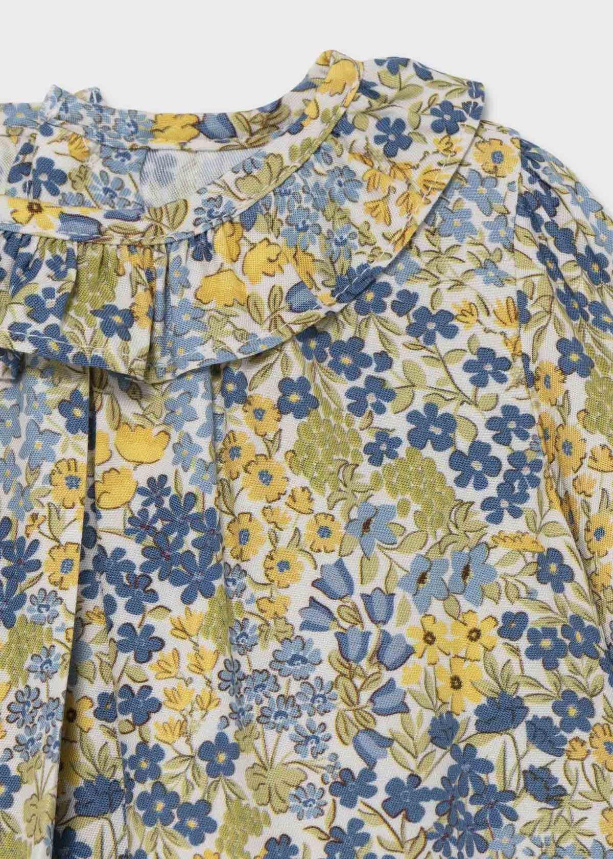 Mayoral Mayoral Olive Printed Blouse - Little Miss Muffin Children & Home