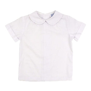 Bailey Boys 112-PSB-C WHT SS SHIRT, BTTN BCK PI - Little Miss Muffin Children & Home