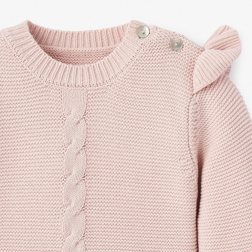 Elegant Baby Elegant Baby Blush Cable Garter Knit Baby Jumpsuit - Little Miss Muffin Children & Home