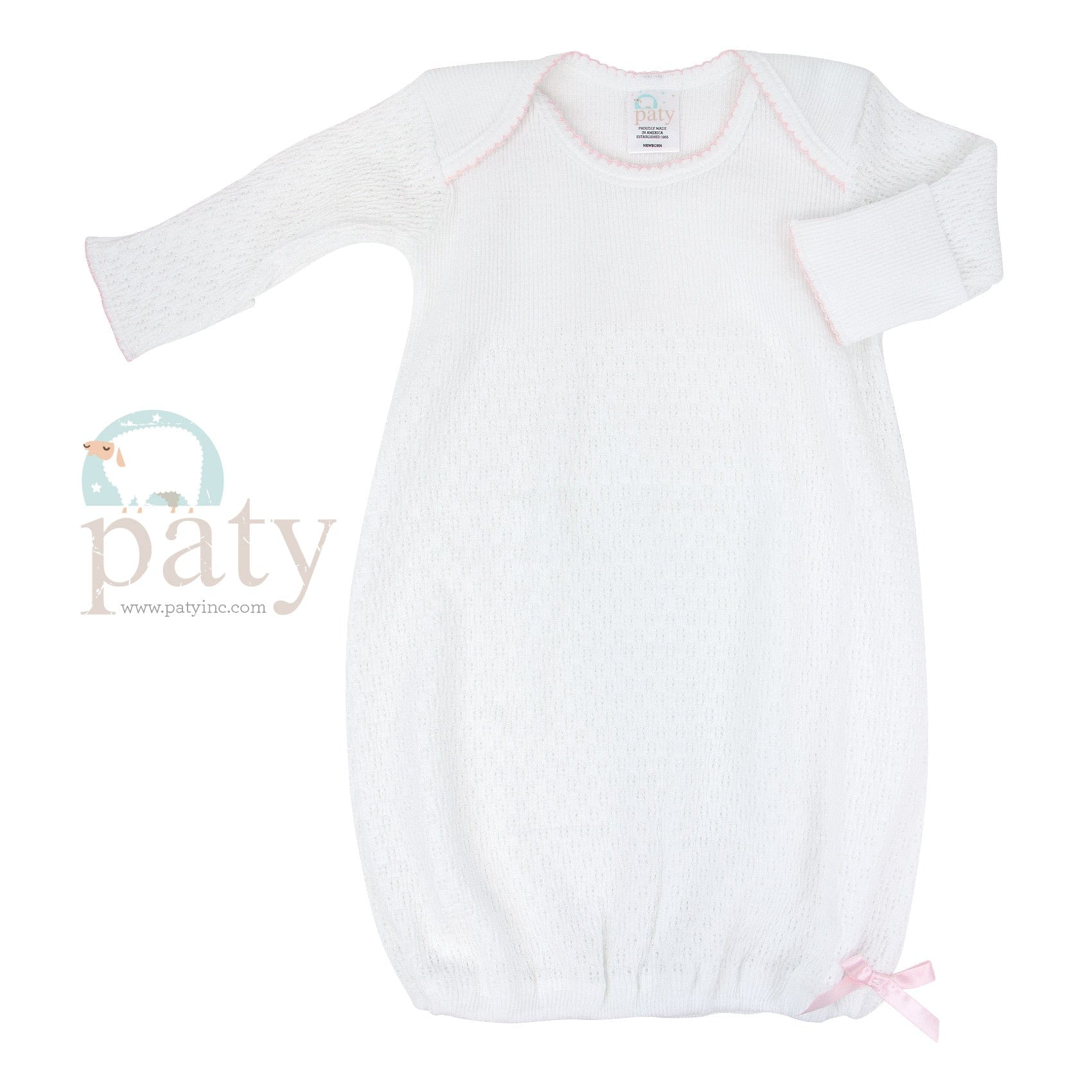 Paty, Inc. Paty, Inc. Long Sleeve Lap Shoulder Day Gown - Little Miss Muffin Children & Home